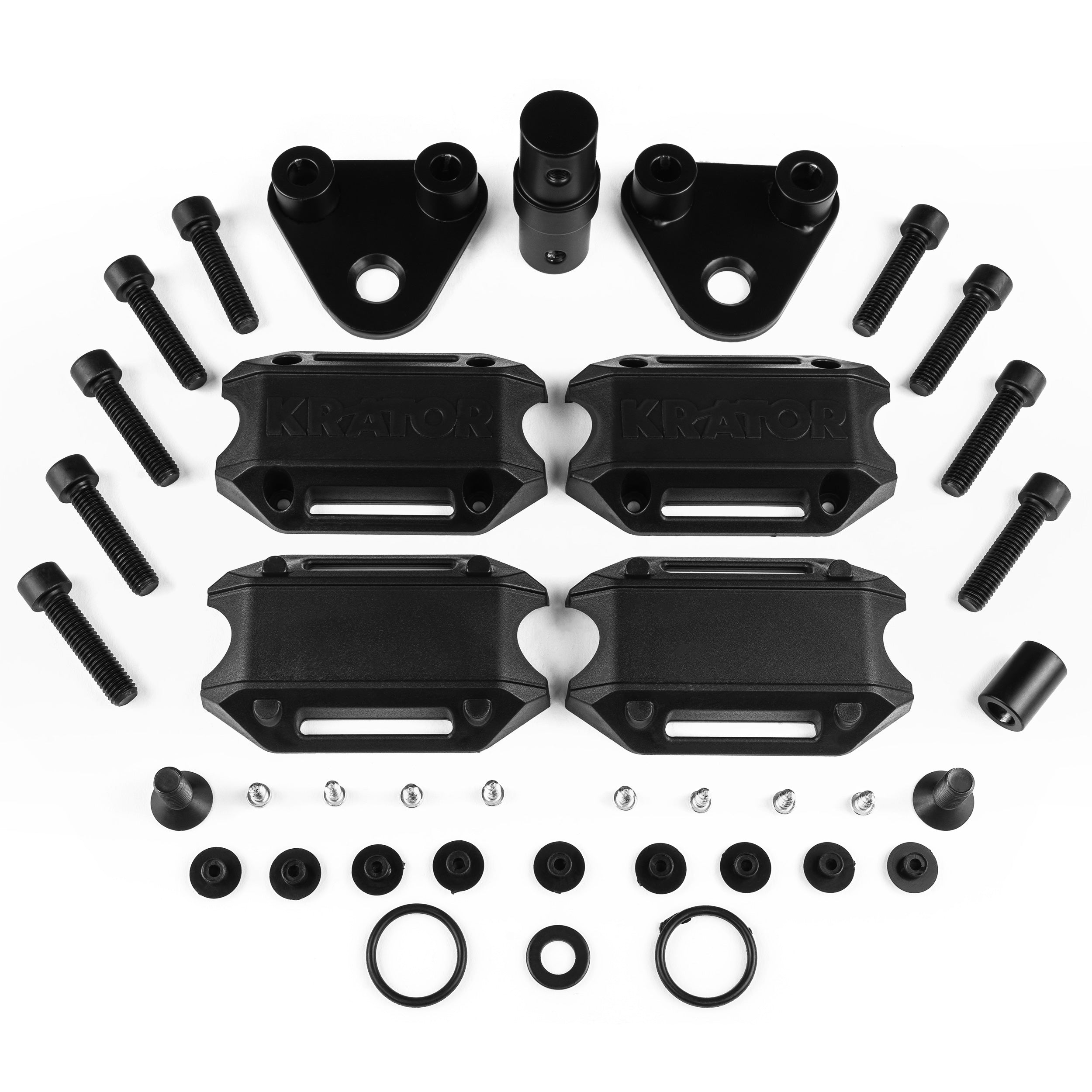 Engine Guard, Black, Highway Crash Bar For Kawasaki 2004-2008 KLV 1000, Suzuki 2002-2016 V-Strom 1000/DL1000