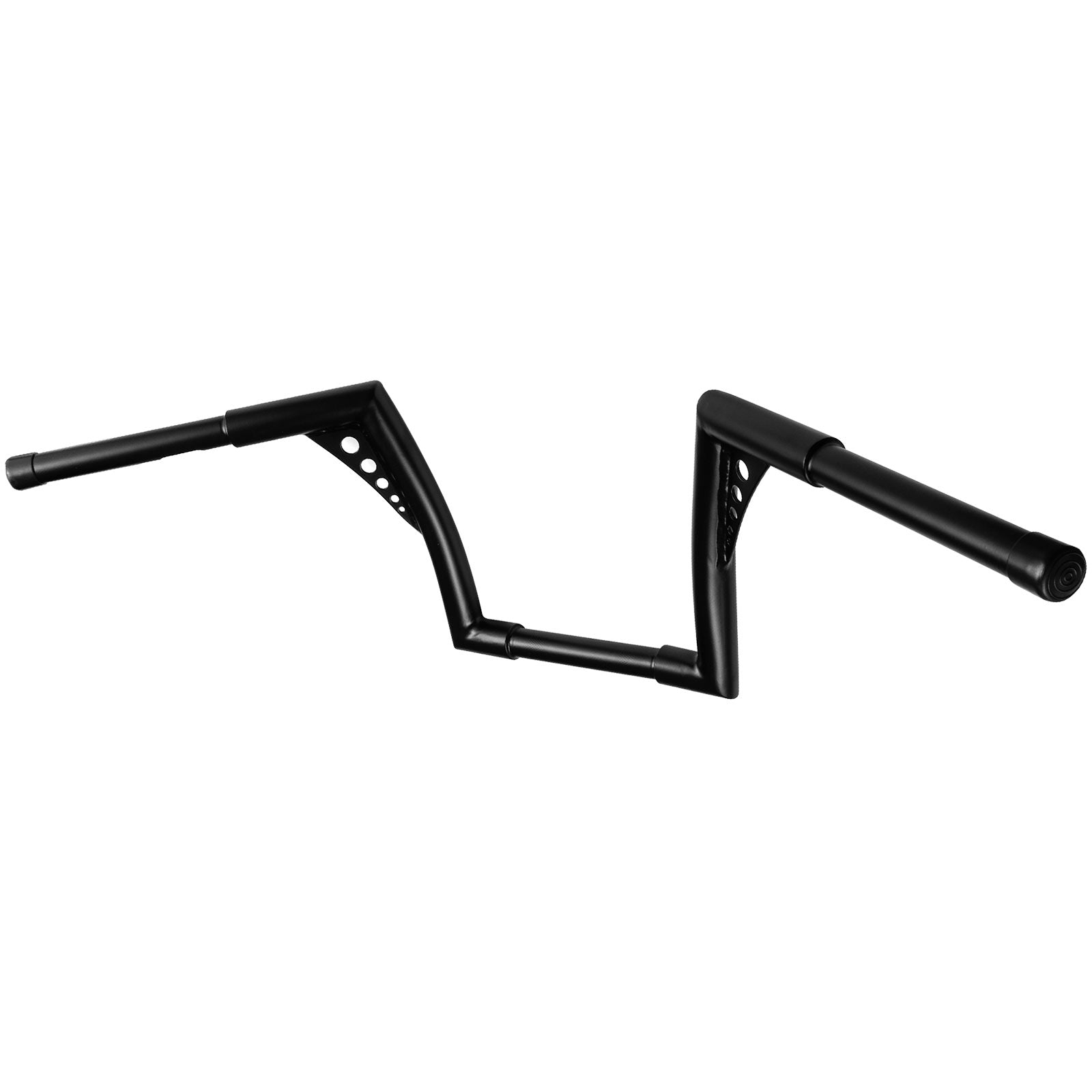 Krator 1.25" Black Handlebar with 10" Rise - Fat 1 1/4" Ape Hanger Bar For Harley Davidson Softail Fat Boy Sport Glide Street Bob Heritage
