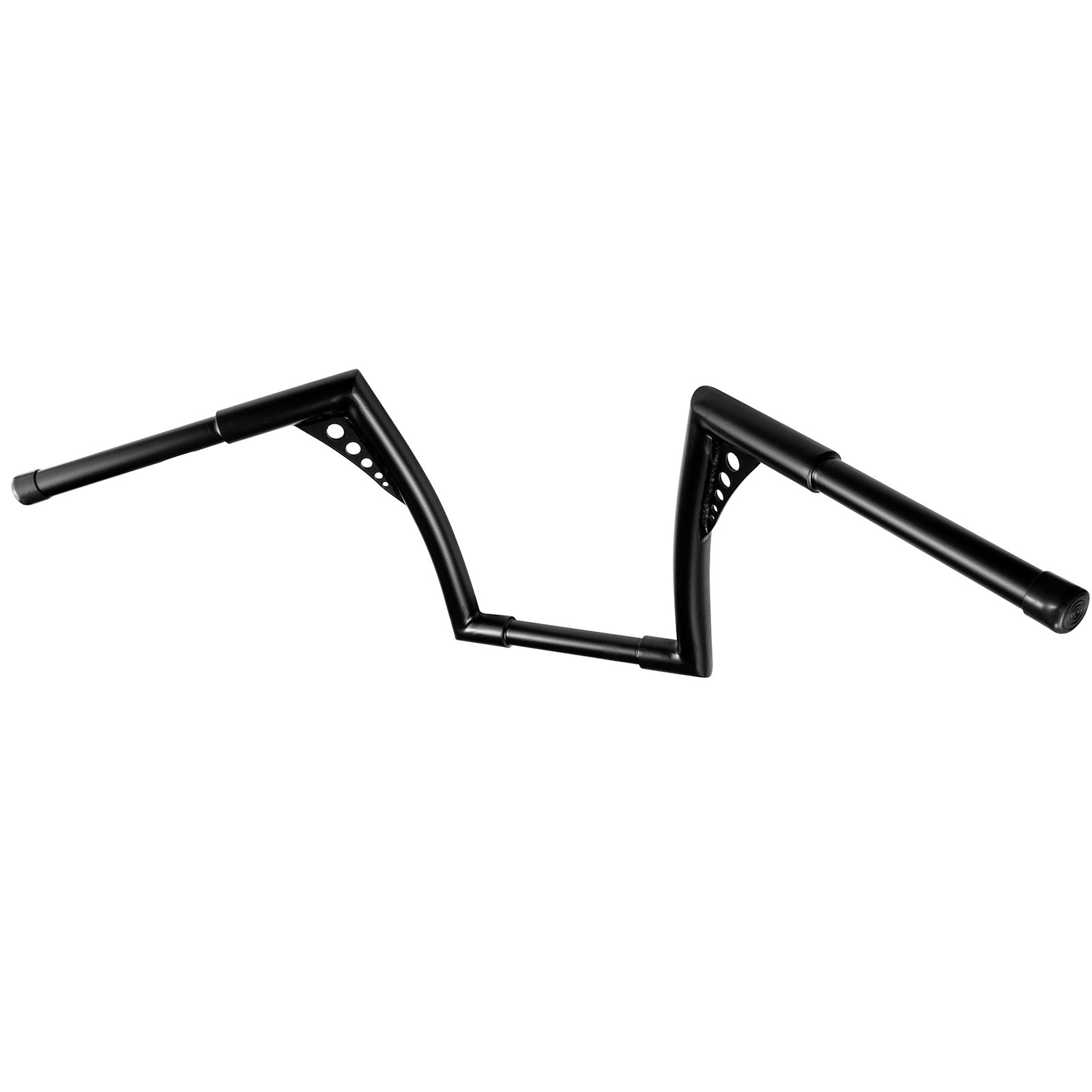 Krator 1.25" Black Handlebar with 12" Rise - Fat 1 1/4" Ape Hanger Bar For Harley Davidson Softail Fat Boy Sport Glide Street Bob Heritage