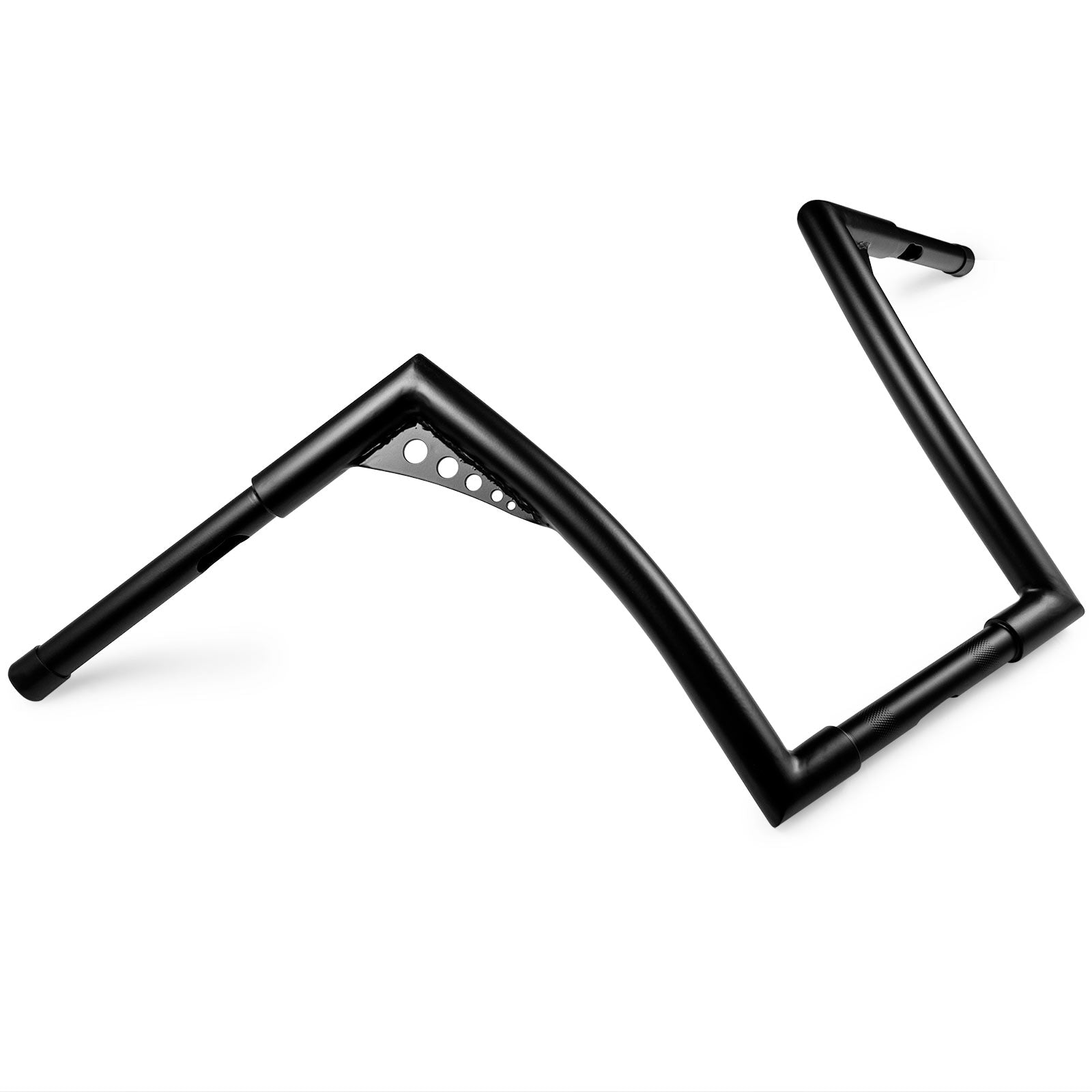 Krator 1.25" Black Handlebar with 14" Rise - Fat 1 1/4" Ape Hanger Bar For Harley Davidson Softail Fat Boy Sport Glide Street Bob Heritage
