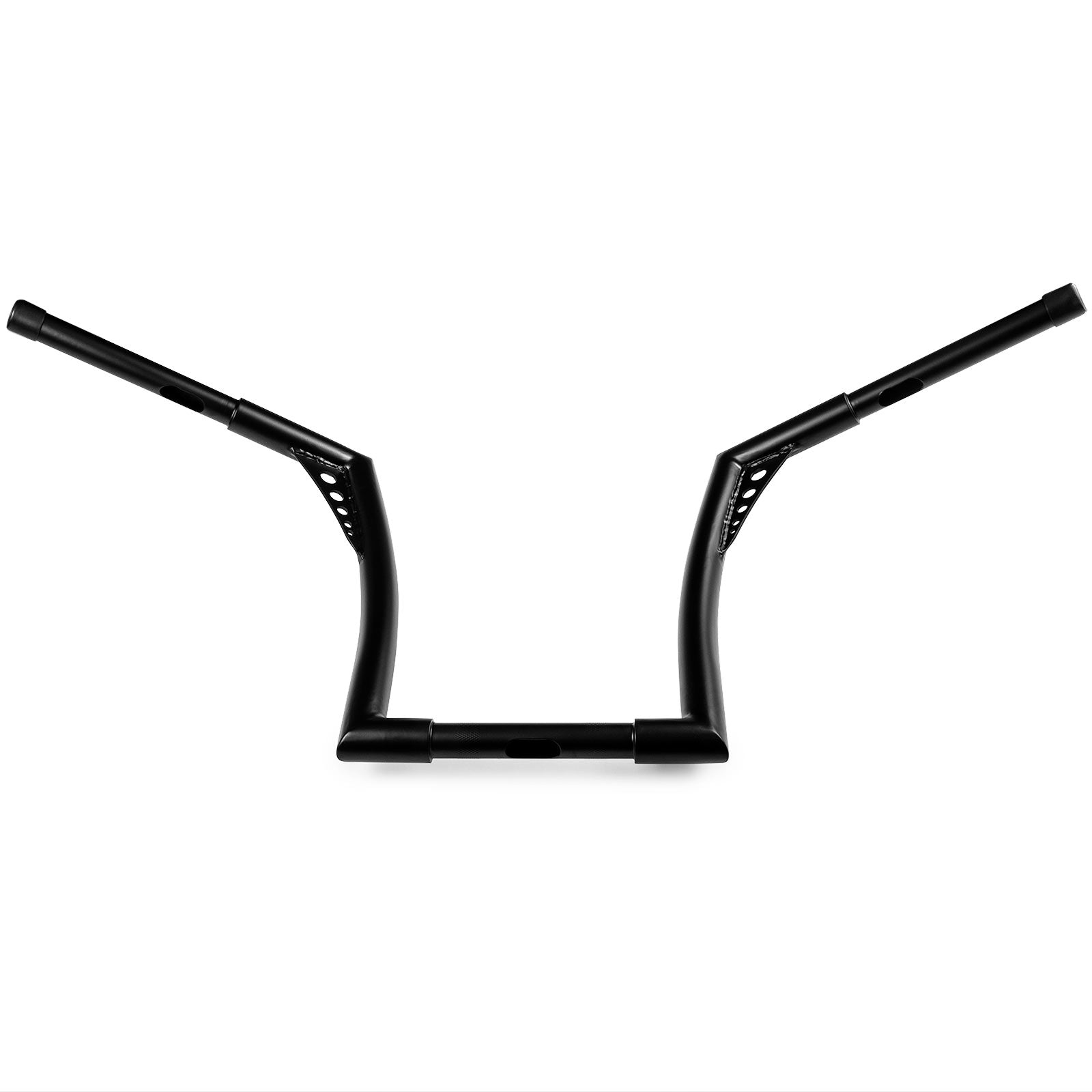 Krator 1.25" Black Handlebar with 14" Rise - Fat 1 1/4" Ape Hanger Bar For Harley Davidson Softail Fat Boy Sport Glide Street Bob Heritage