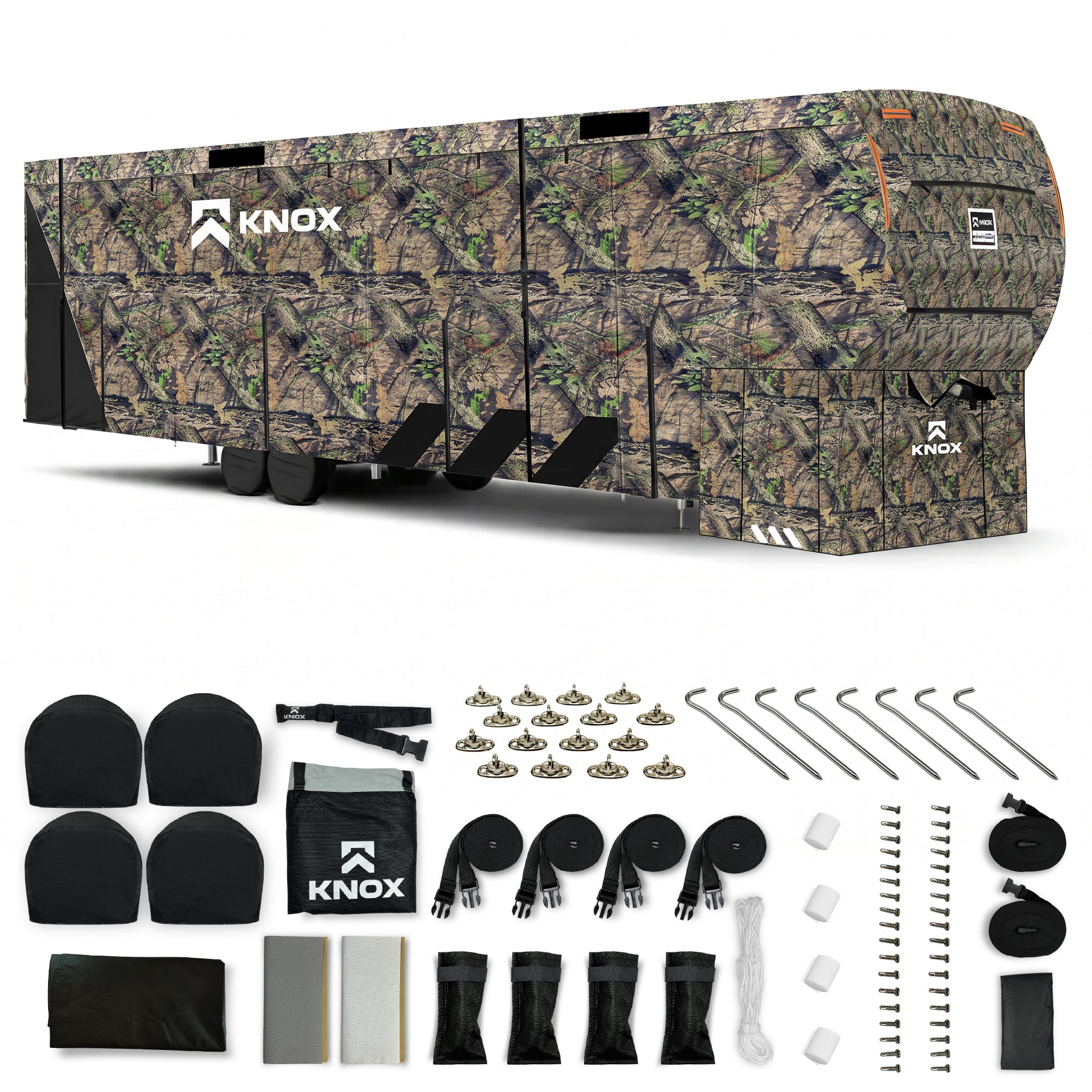 Knox RV Cover - Camo 5th Wheel with Skirt Combo
