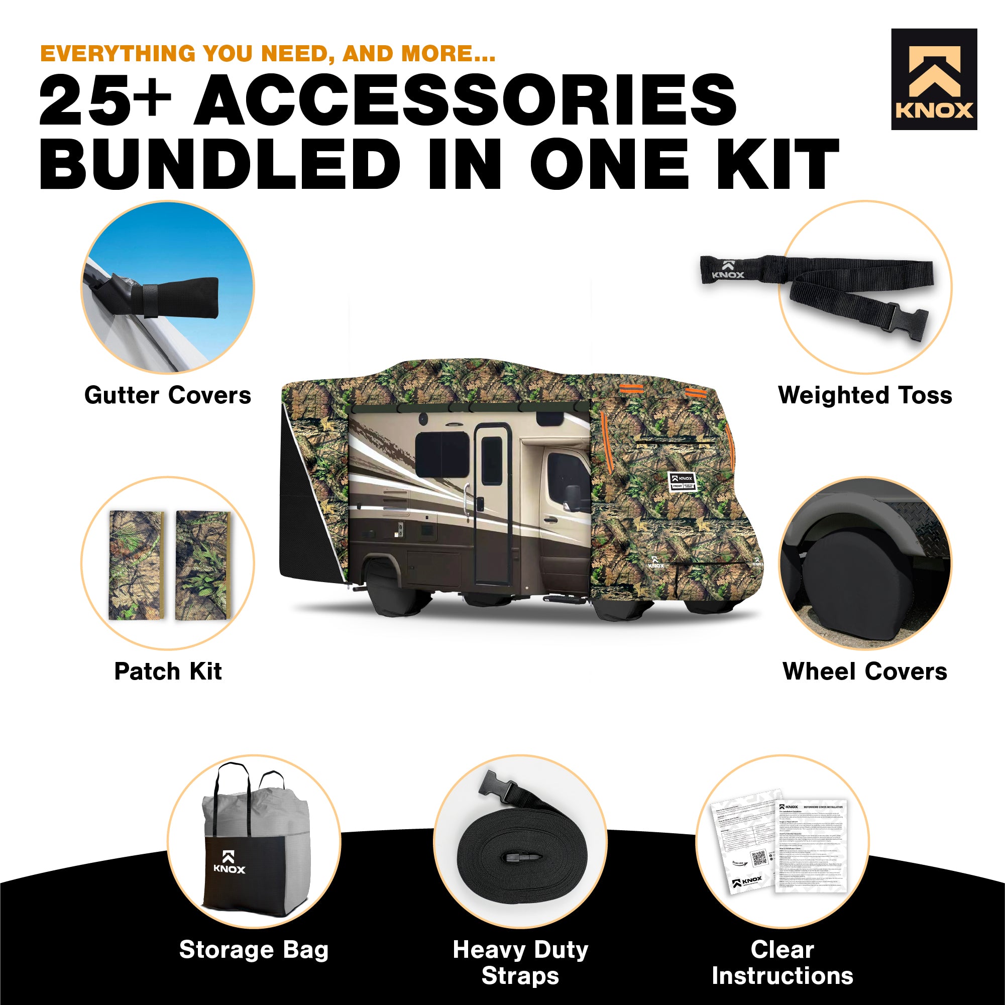 KNOX 2nd Gen Class C RV Cover, Camo