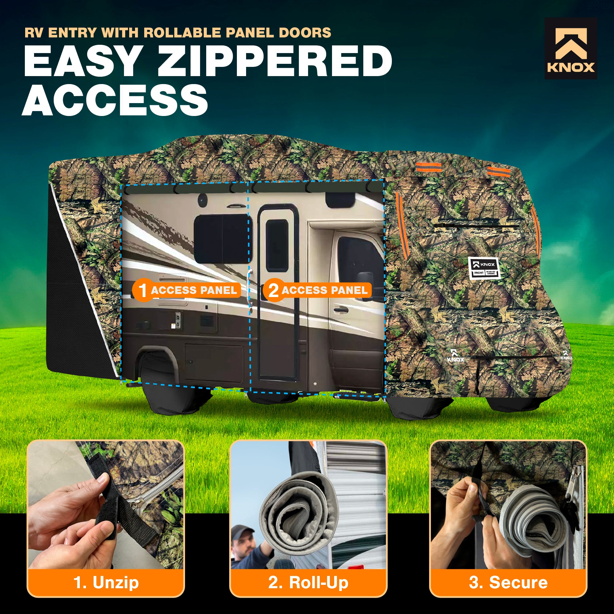 KNOX 2nd Gen Class C RV Cover, Camo