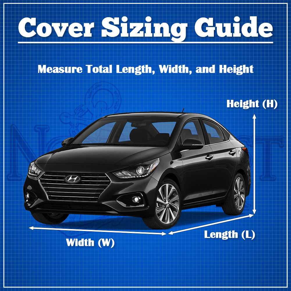 Superior Waterproof Sedan Car Cover Fits up to 13' 1" Length (157" x 60" x 48")