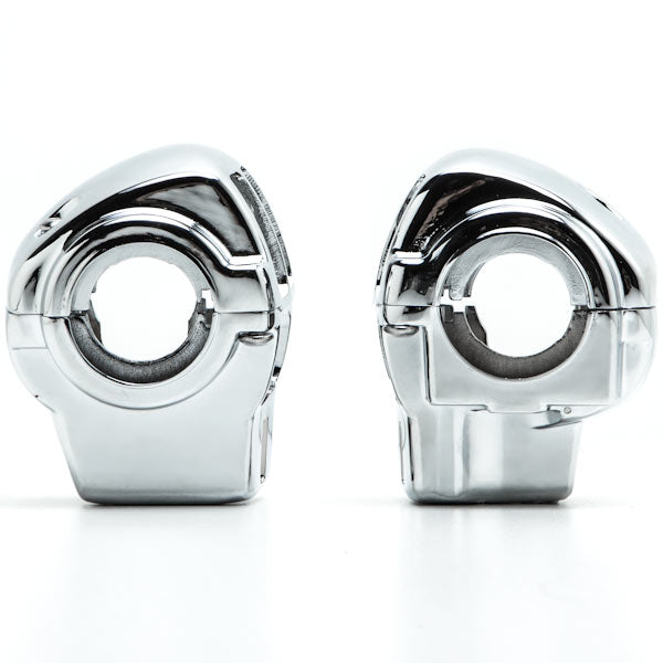 Chrome Handlebar Switch Cover Kit for Harley Davidson Electra Glide Street Glide Road Glide FLHT FLHX (1996-2012)