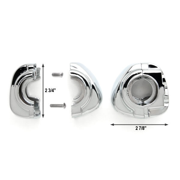 Chrome Switch Housings for Harley Davidson Sportster / Dyna / Softail / V-Rod (1996-2012)