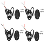 LED Neon Underbody Glow Rock Lights- 4 Pods, Blue, IP67 Waterproof, Aluminum Housing- For Cars, ATVs, Boats, UTVs, Motorcycles, Domes, Trucks, etc.