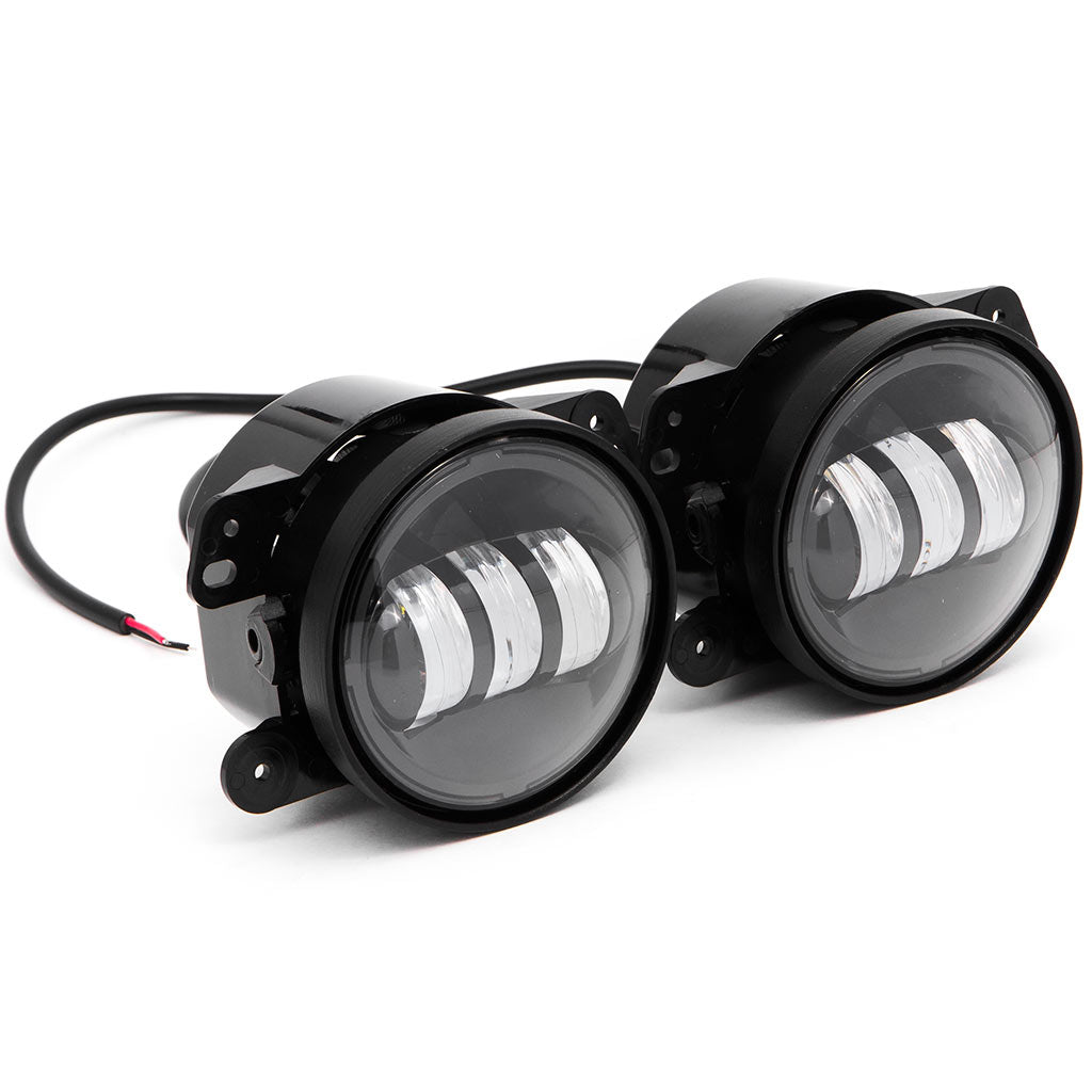 Pair of 4" Fog Lights Driving Lamp DRL 4 Inch 30W LED 2007-2016 Jeep Wrangler JK