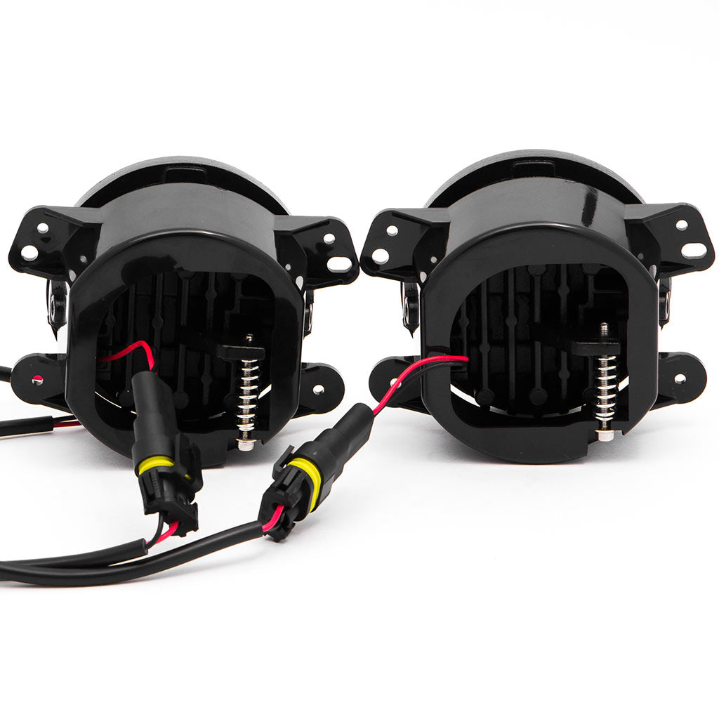 Pair of 4" Fog Lights Driving Lamp DRL 4 Inch 30W LED 2007-2016 Jeep Wrangler JK
