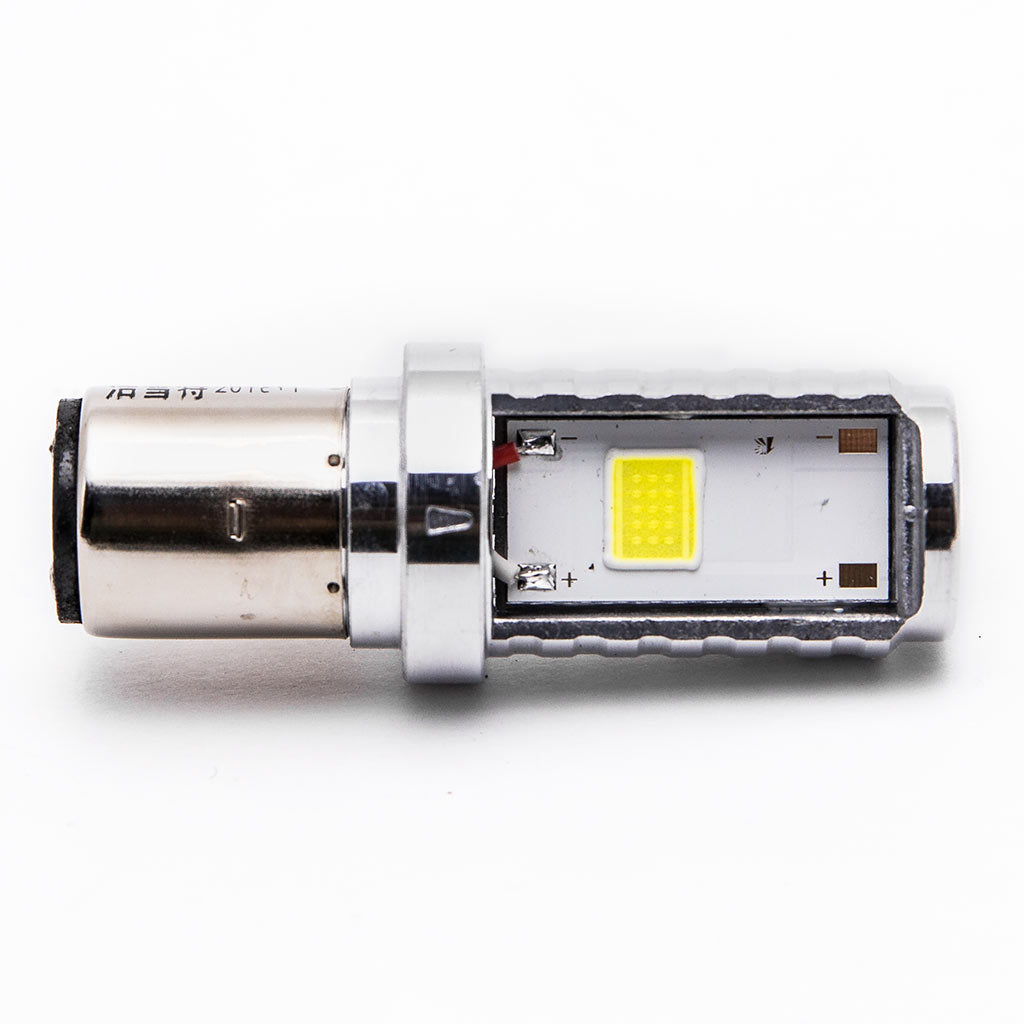 Headlight LED Conversion Bulb S2 BA20D to LED High Low Beam Light Motorcycle ATV