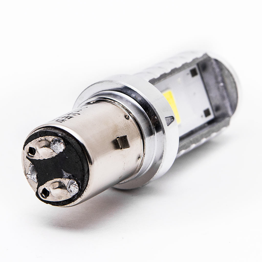 Headlight LED Conversion Bulb S2 BA20D to LED High Low Beam Light Motorcycle ATV