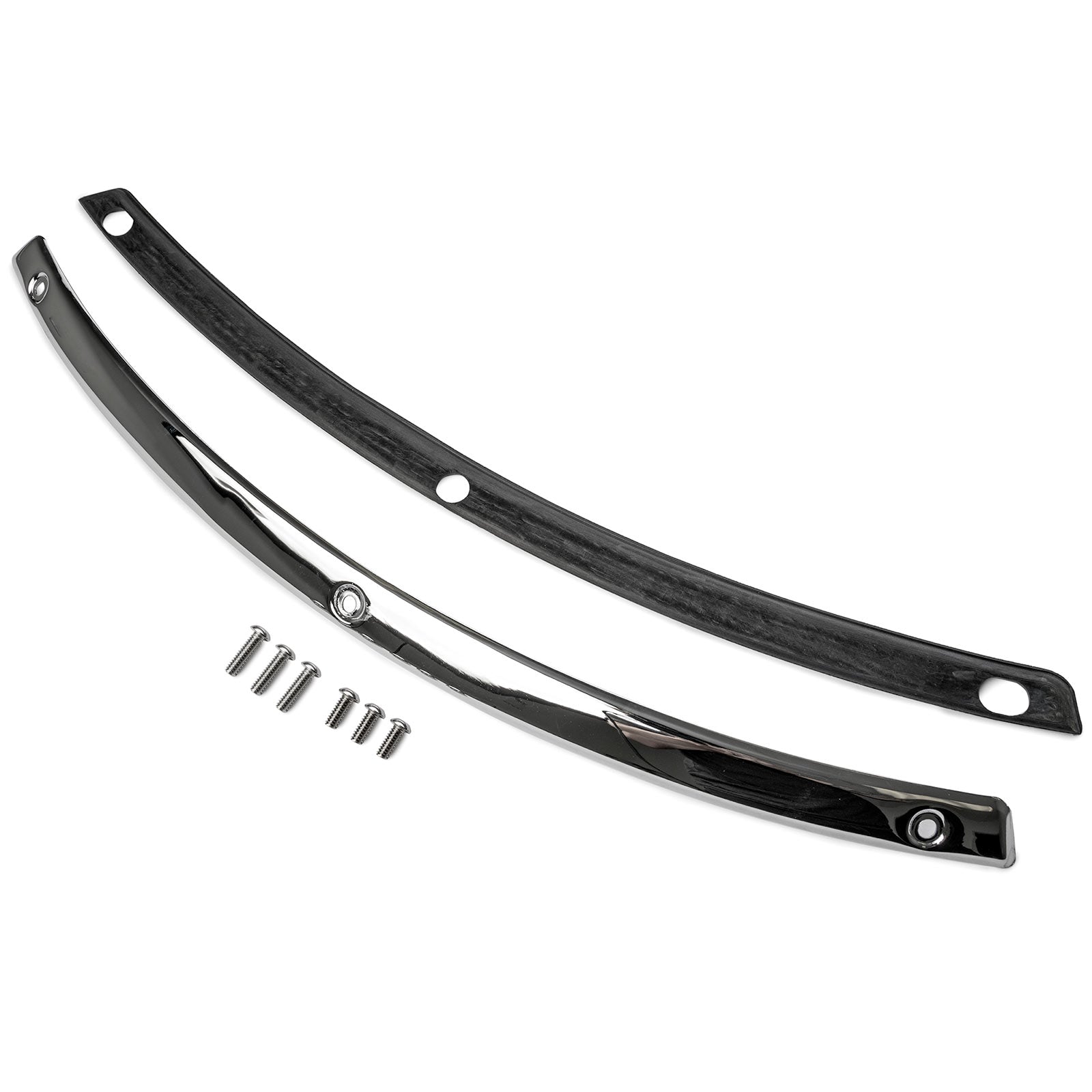 Krator Windshield Trim Windscreen Accent Compatible with 1996-2013 Harley-Davidson Motorcycles