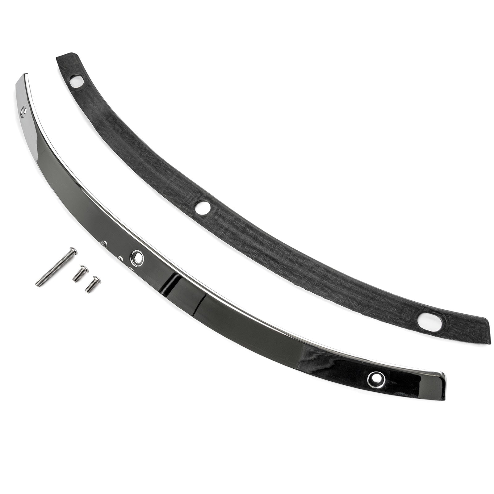 Krator Windshield Trim Windscreen Accent Compatible with 2014-2019 Harley-Davidson Motorcycles