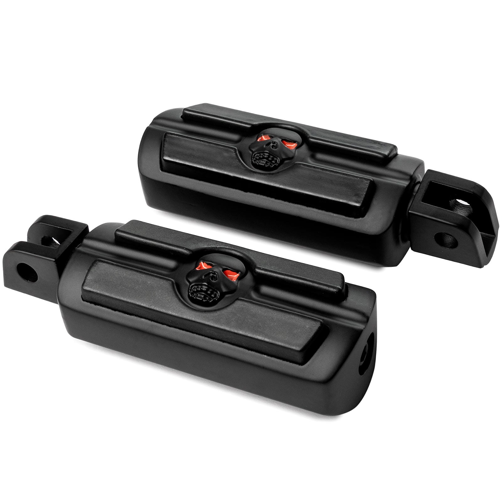 Krator Skull Foot Pegs Compatible with Suzuki Honda Triumph