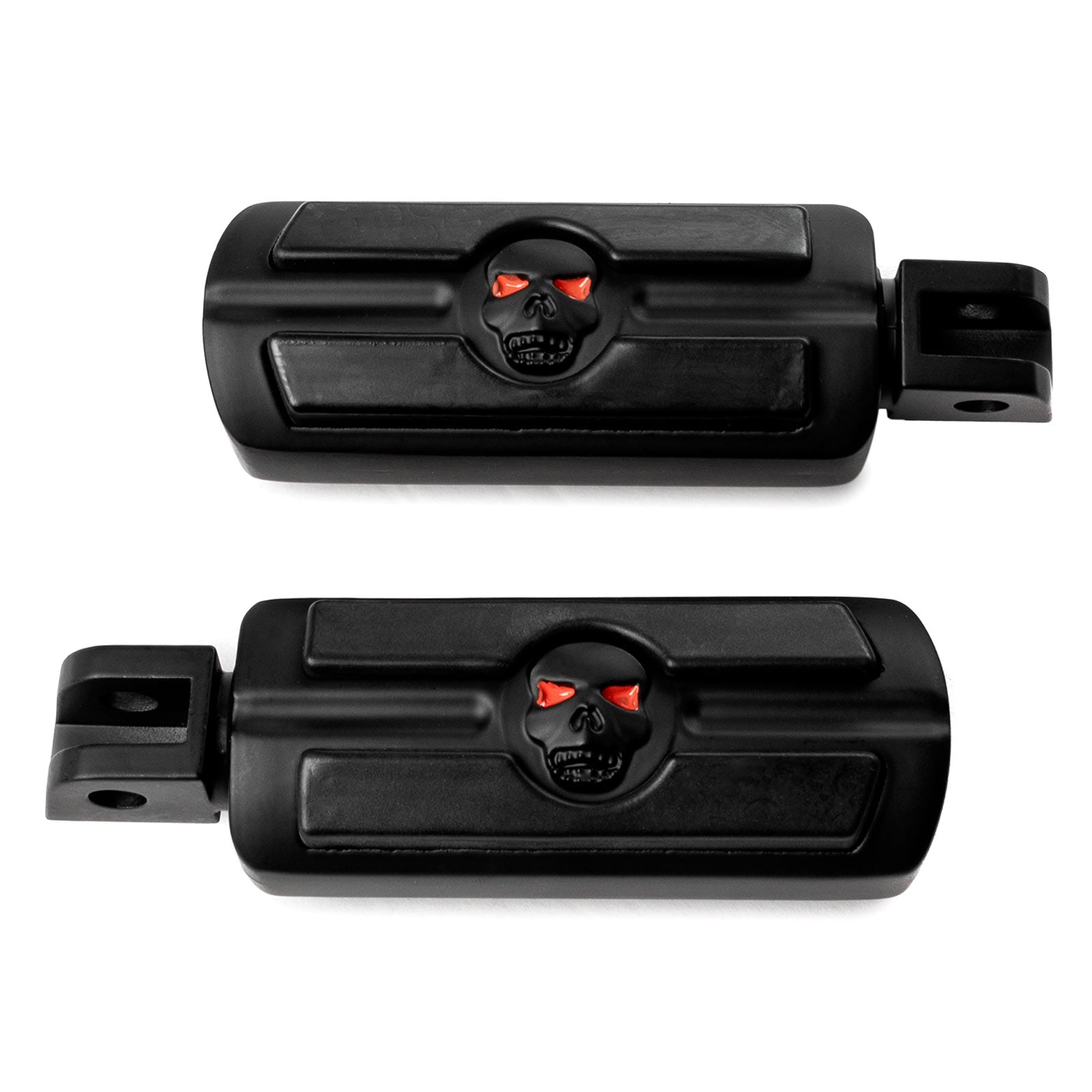 Krator Skull Foot Pegs Compatible with Suzuki Honda Triumph