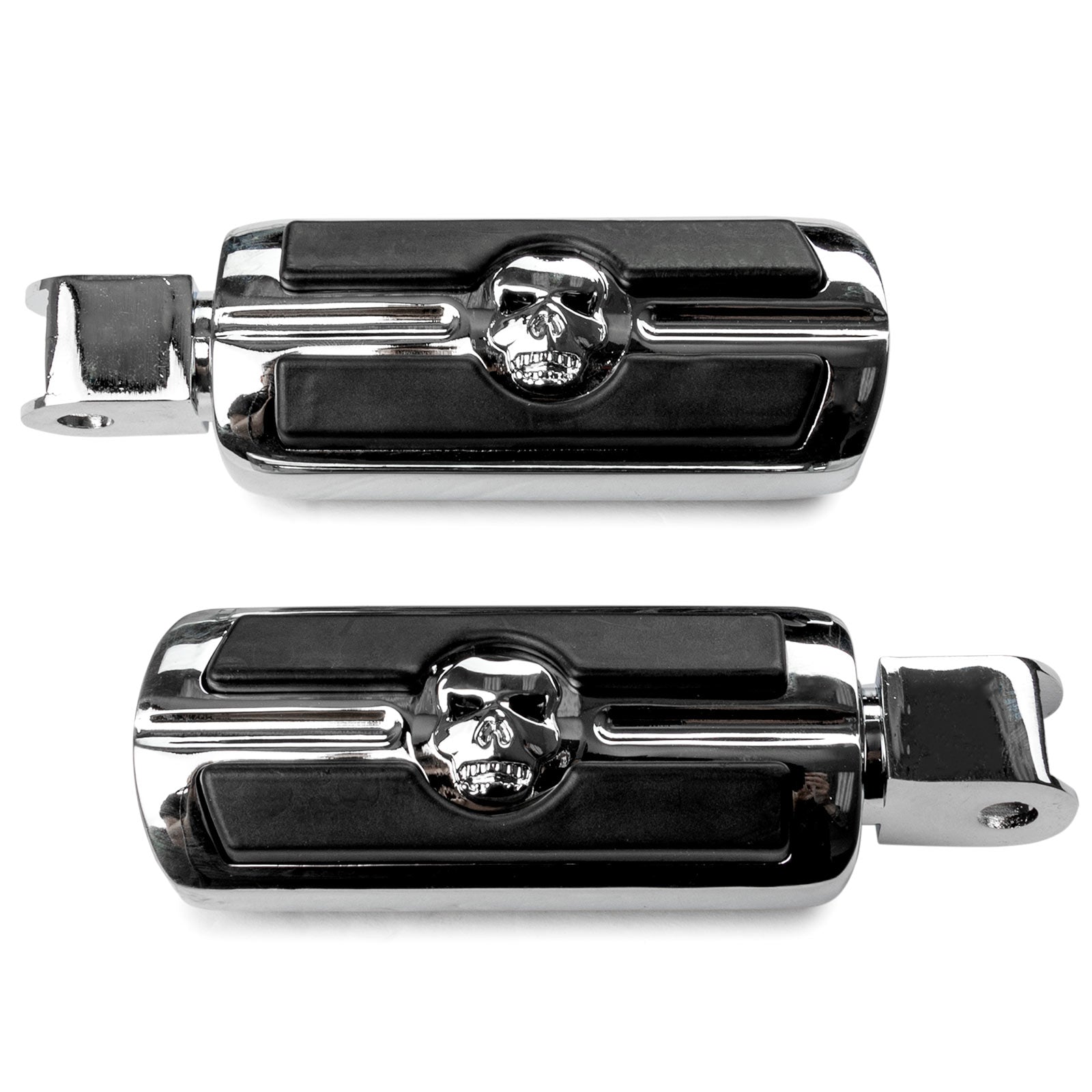 Krator Skull Foot Pegs Compatible with Honda
