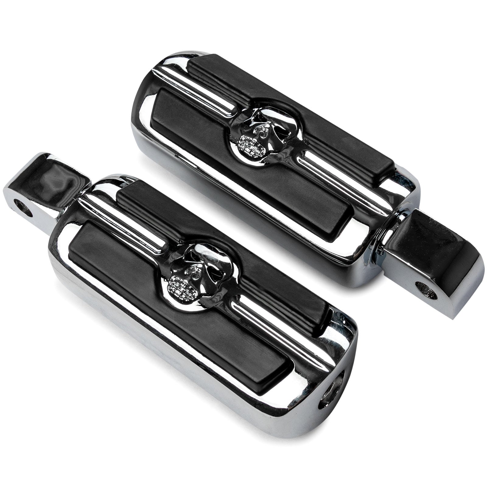 Krator Skull Foot Pegs Compatible with Honda VTX