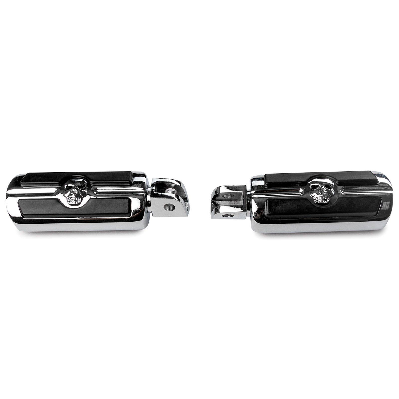 Krator Skull Foot Pegs Compatible with Suzuki Honda Triumph