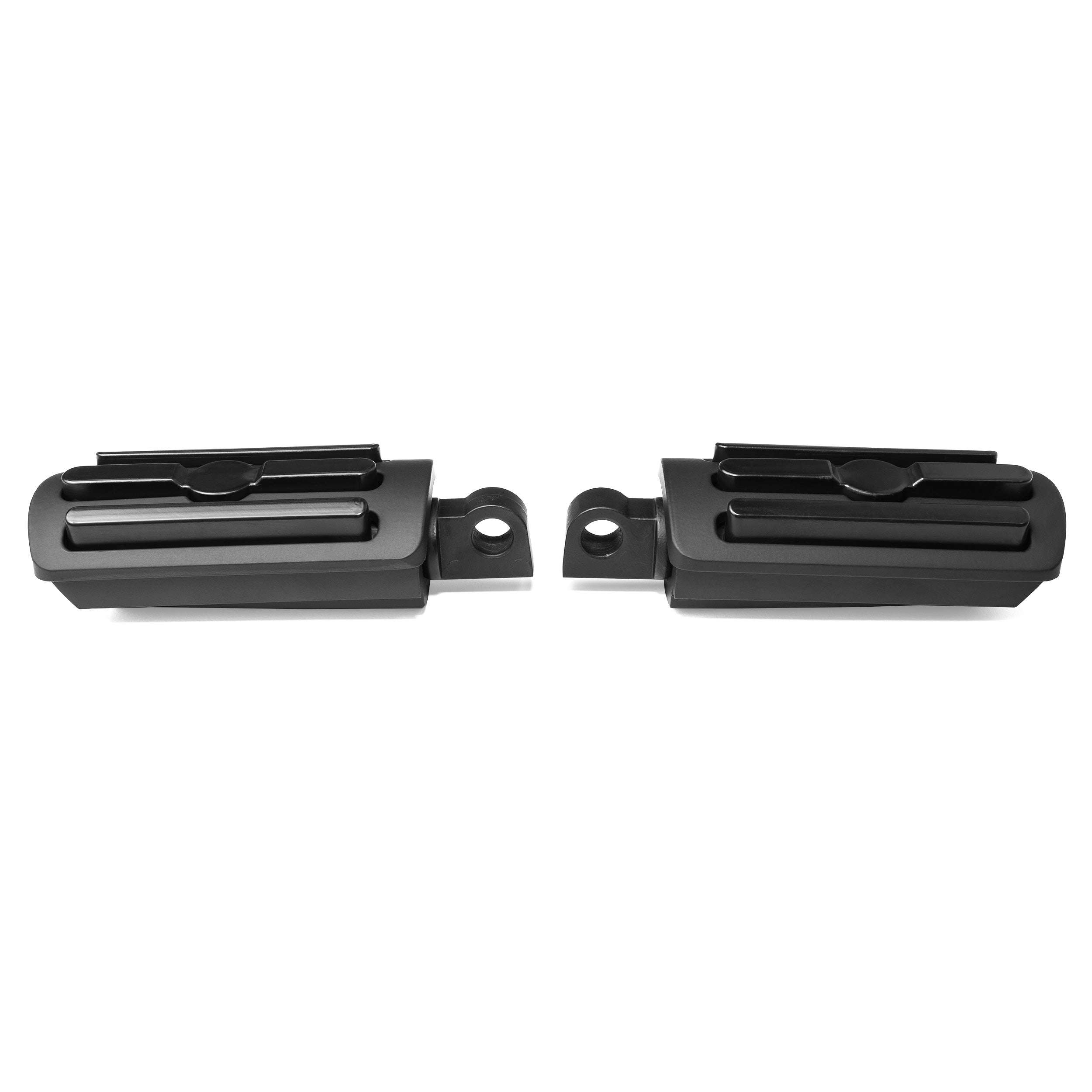 Foot Pegs Footrest Compatible with Harley Davidson Motorcycles, 1 Pair, Black