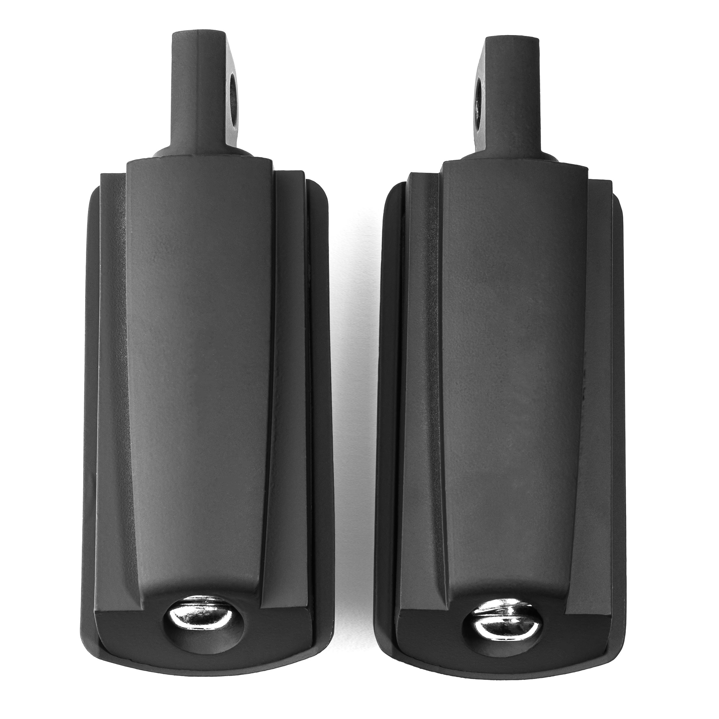 Foot Pegs Footrest Compatible with Harley Davidson Motorcycles, 1 Pair, Black