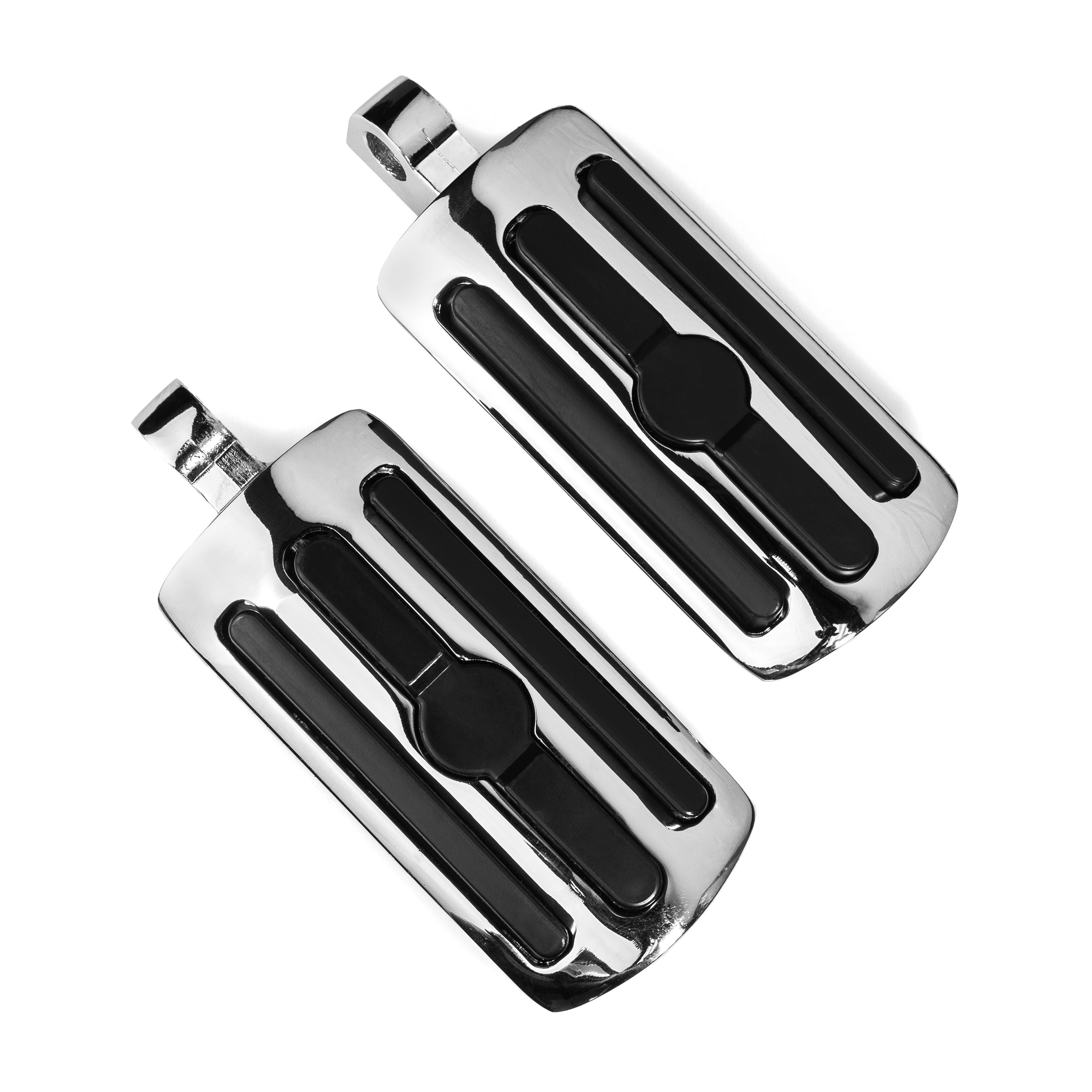 Foot Pegs Footrest Compatible with Harley Davidson Motorcycles, 1 Pair, Chrome