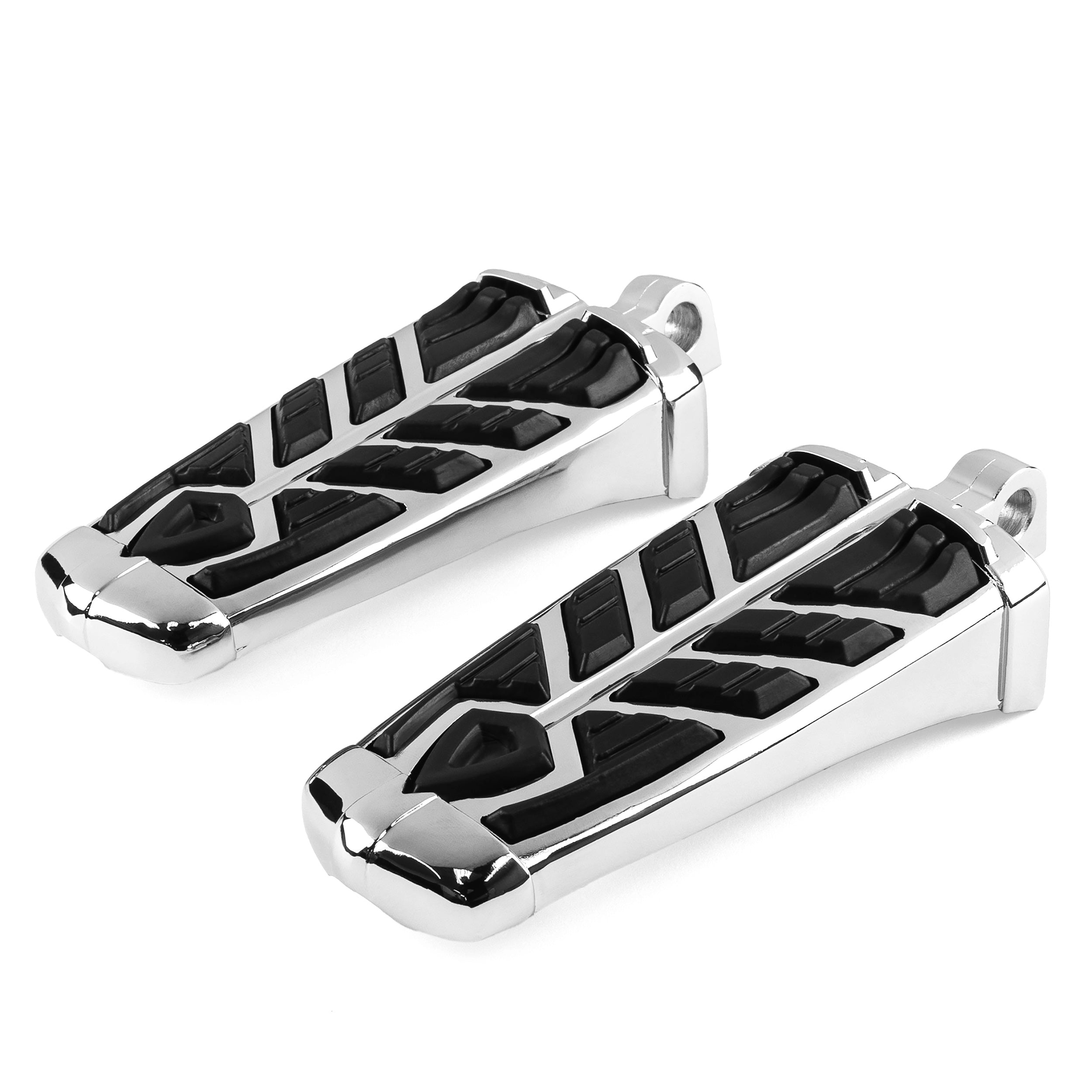 Krator Chrome Spear Foot Pegs For Harley Davidson Motorcycles (All Years)