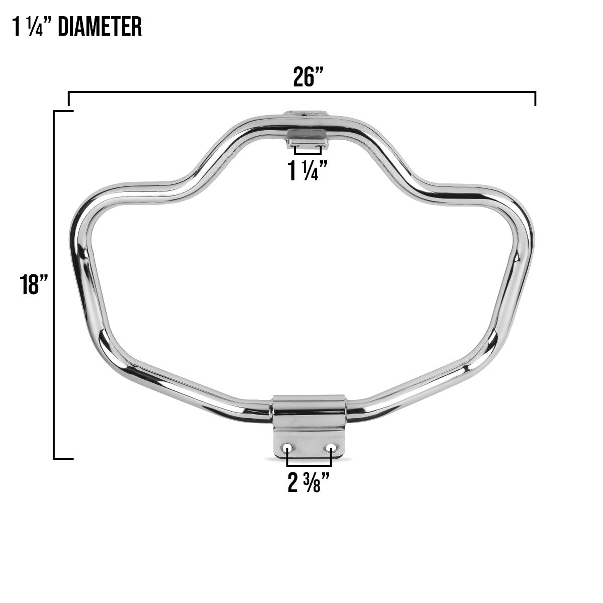 Krator Chrome Engine Guard Highway Crash Bar For Harley XL XR Sportster Models