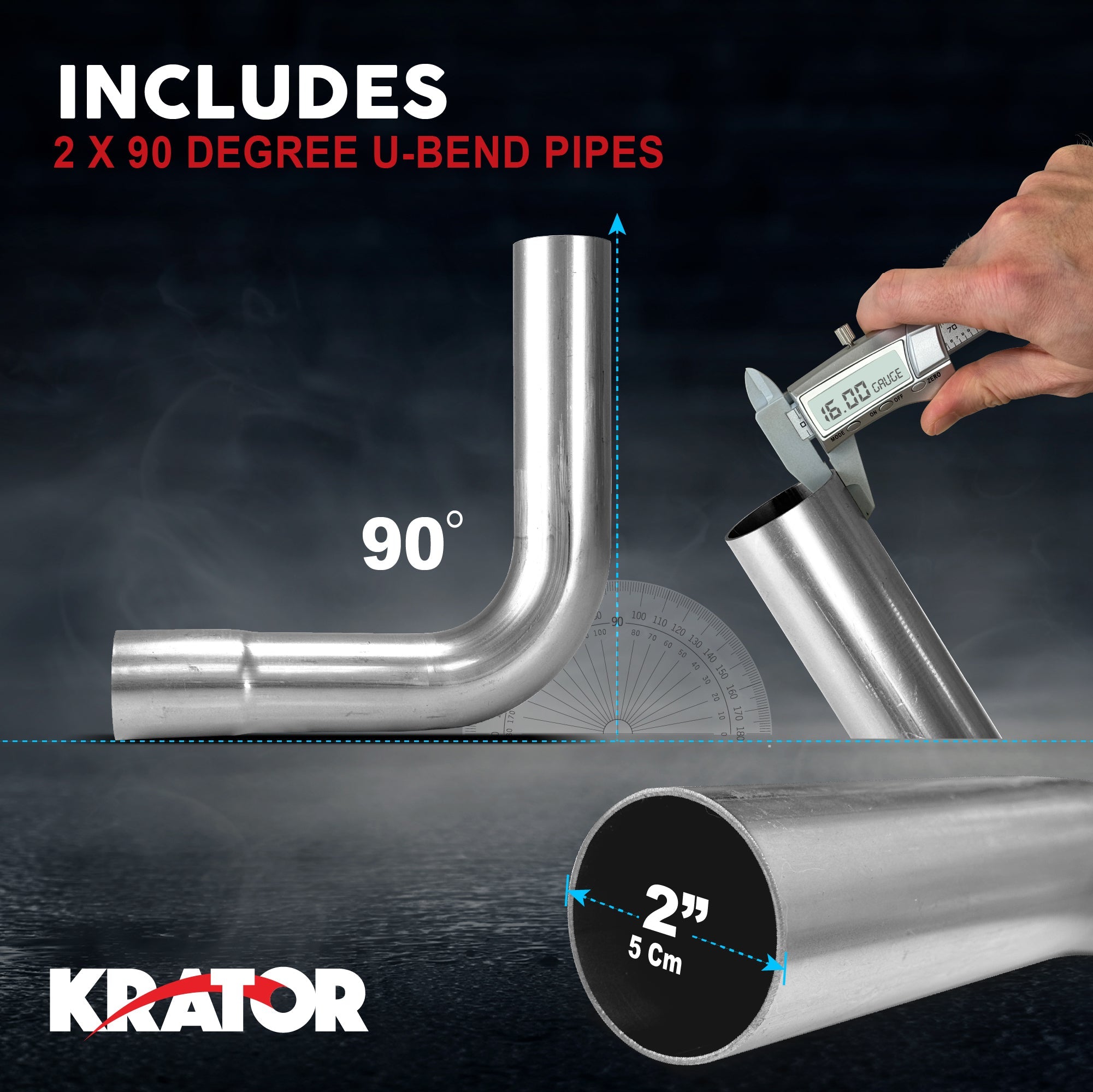 Krator DIY Exhaust Pipe Kit Steel