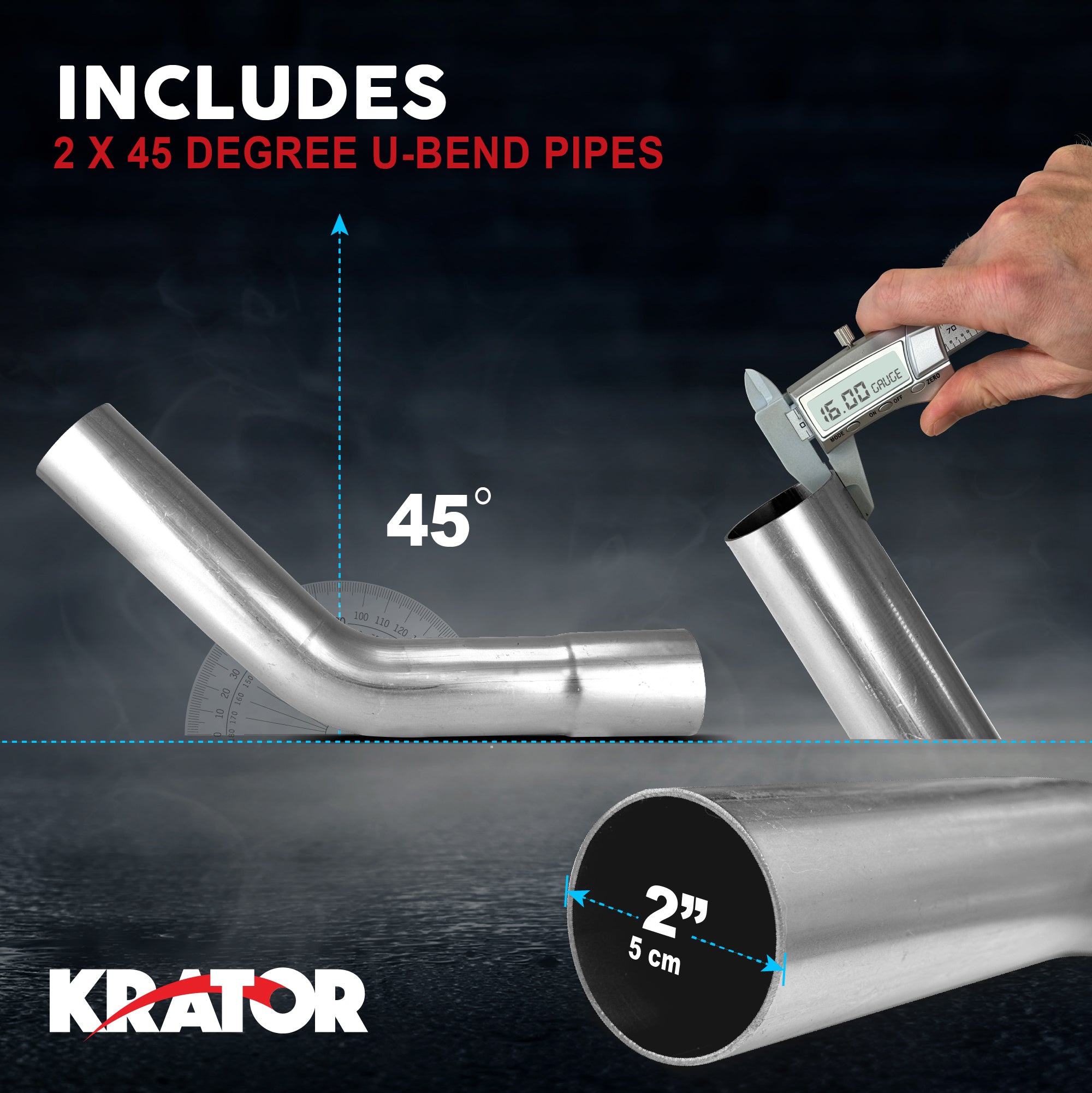 Krator DIY Exhaust Pipe Kit Steel