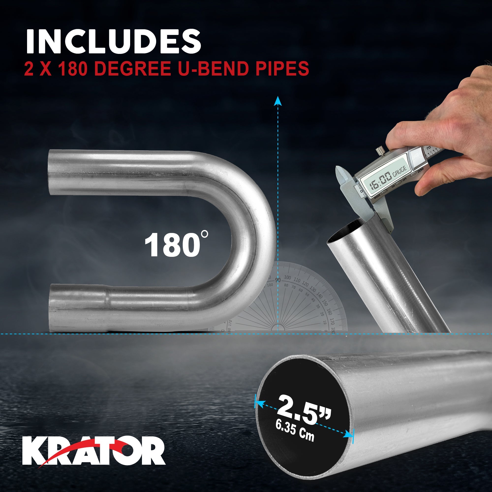 Krator DIY Exhaust Pipe Kit Steel
