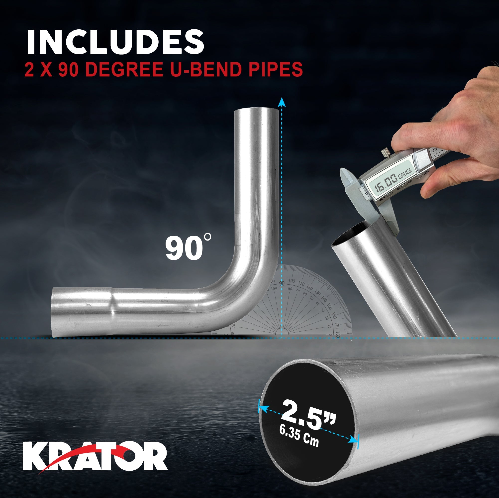 Krator DIY Exhaust Pipe Kit Steel
