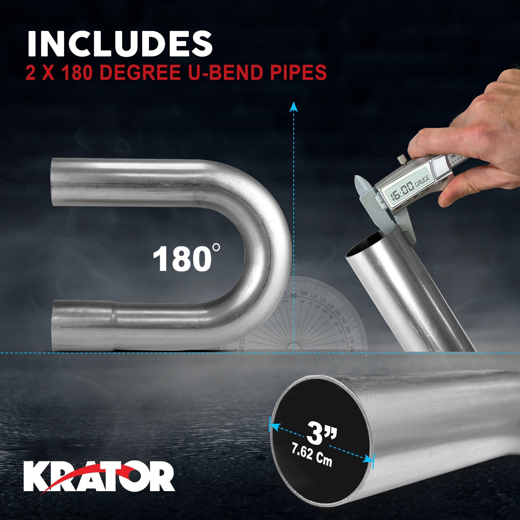 Krator DIY Exhaust Pipe Kit Steel