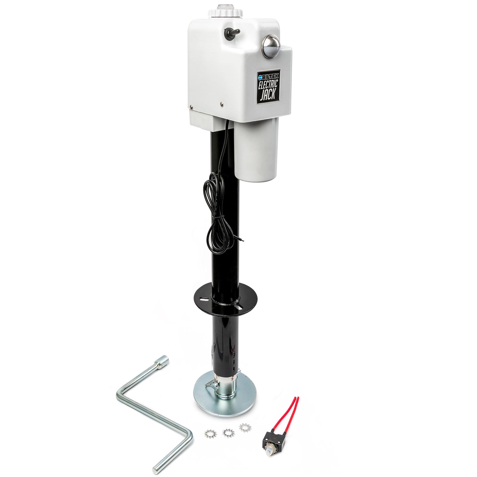 Biltek 3500lbs Electric Power Trailer Tongue Jack RVs Campers Trailers - White