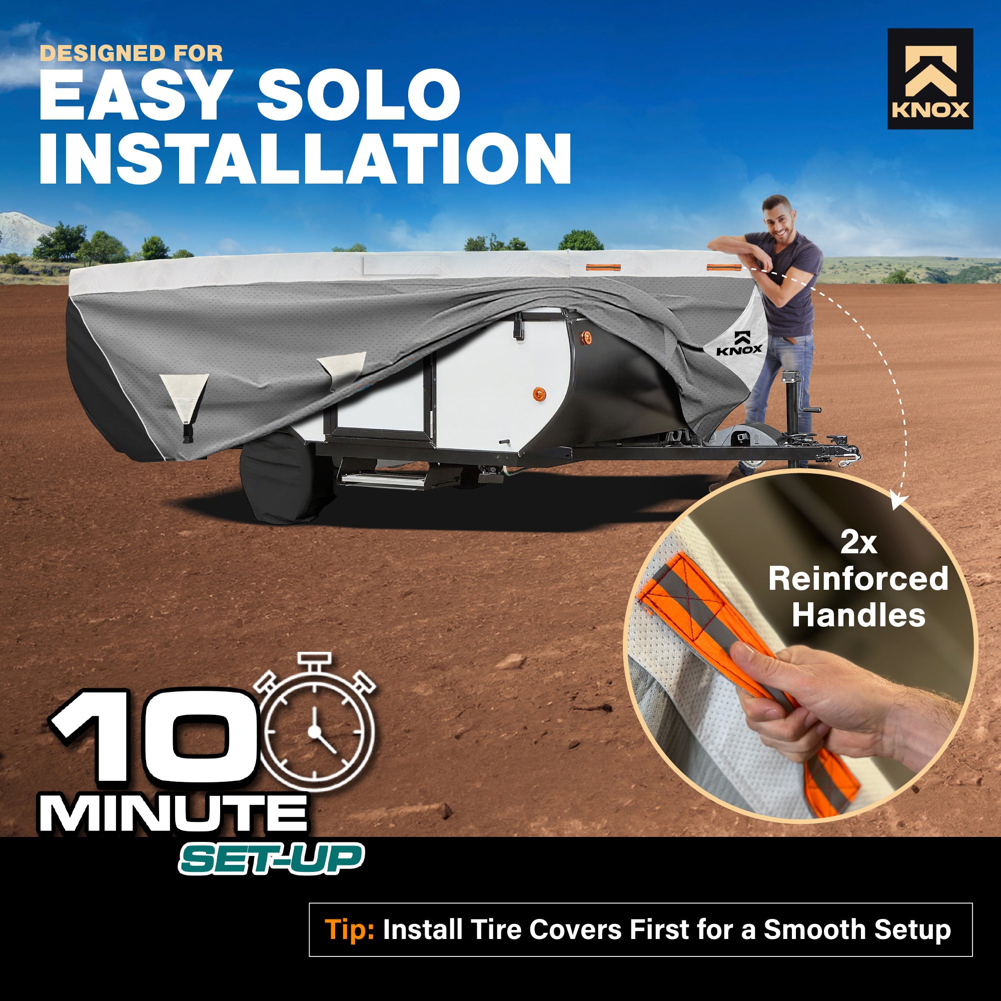 KNOX 2nd Gen Pop up Folding Camper Cover