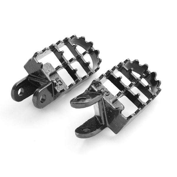 Honda Motocross Gray Foot Pegs - CR80R, CR85R, XR250R, XR400R, XR600R, and More! (1988-2012)