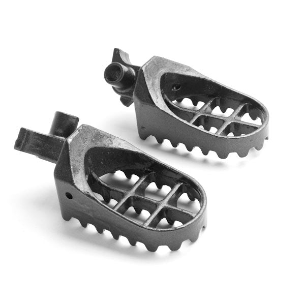 Yamaha / Honda Motocross MX Gray Foot Pegs - YZ250, YZ400F, WR400F, CR250R, CR500R and More! (1995-2001)