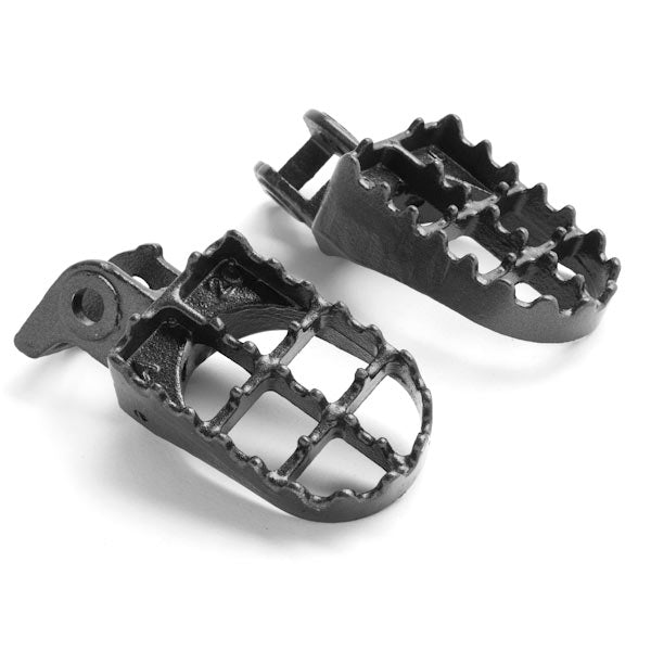Honda Motocross MX Gray Foot Pegs - CR125R, CR250R, CR500R and More! (1988-1994)