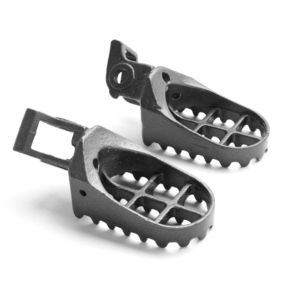 Honda Motocross MX Gray Foot Pegs - CR125R, CR250R, CR500R and More! (1988-1994)