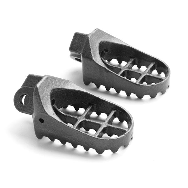 Suzuki / Kawasaki Motocross MX Gray Foot Pegs - RM125, RM250, RMX250, DR-Z 400, KLX400R, KLX650 and More! (1991-2007)