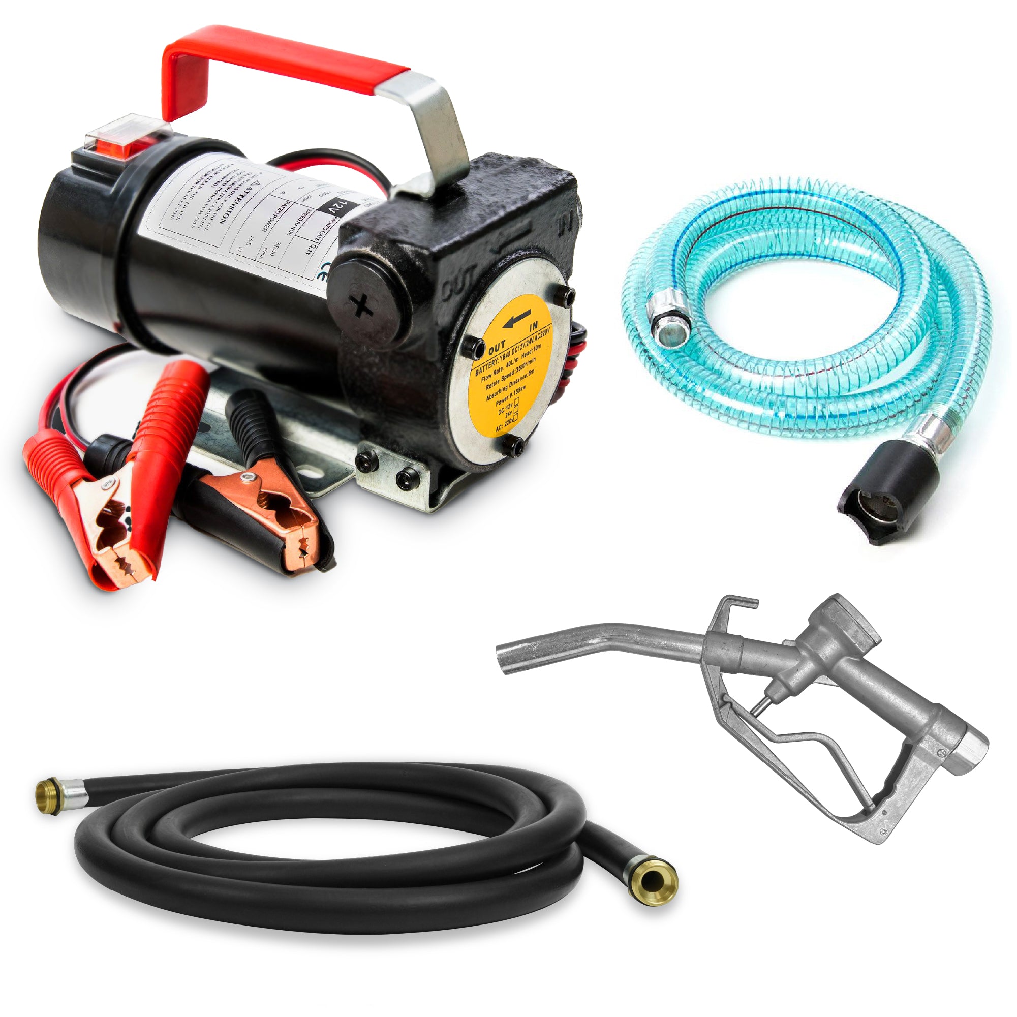 BILTEK 13 GPM 12v Fuel Transfer Pump For Diesel, Kerosene & Light Fuel Oils