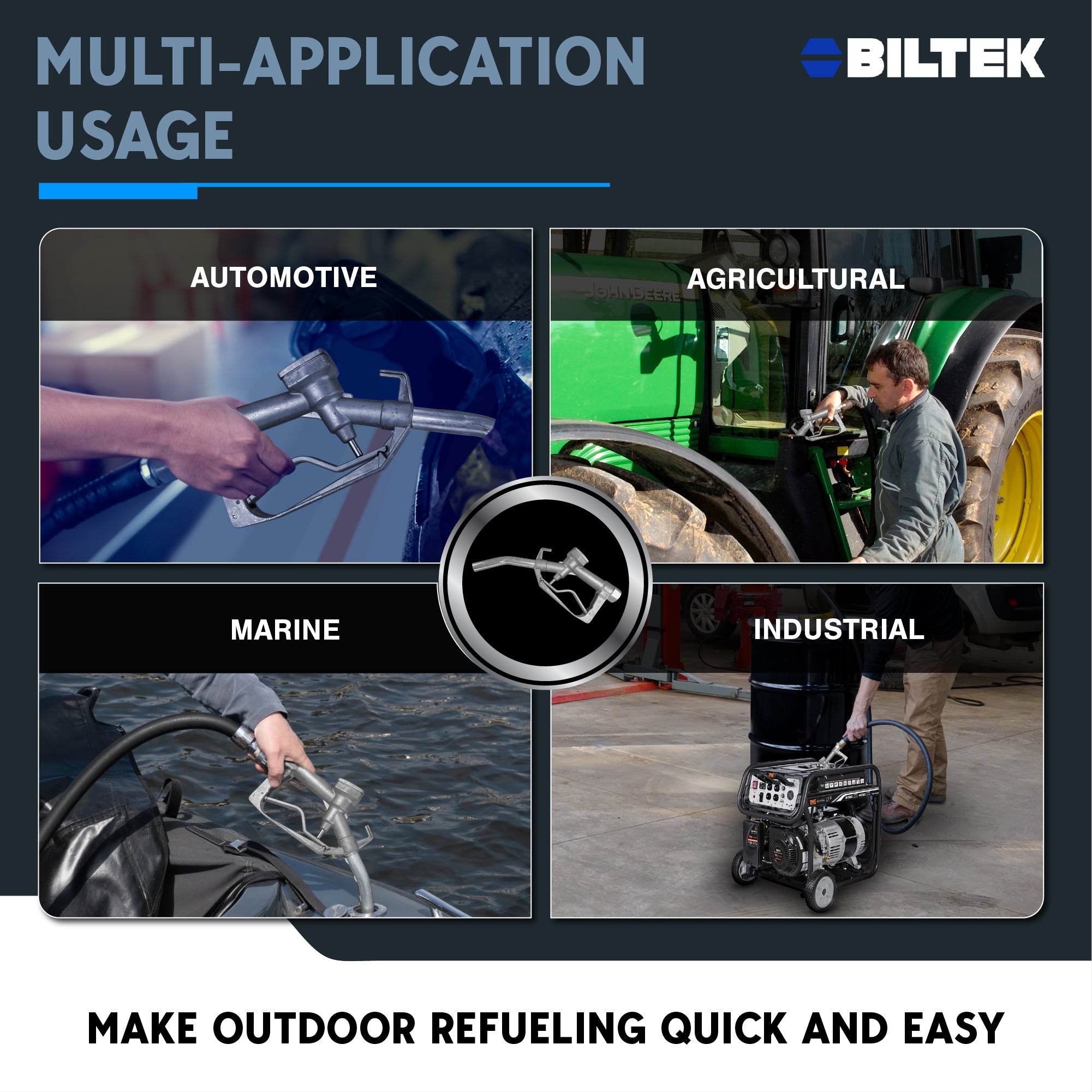 BILTEK 13 GPM 12v Fuel Transfer Pump For Diesel, Kerosene & Light Fuel Oils