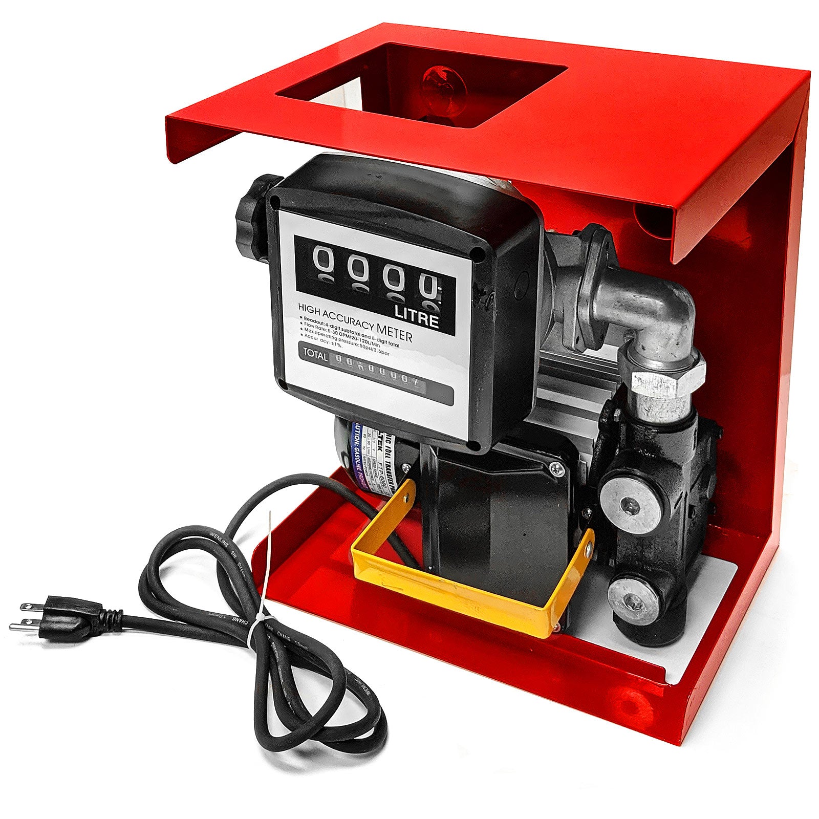 Electric Oil Diesel Kerosene Transfer Pump 16 Gallons/Min includes Fueling Meter