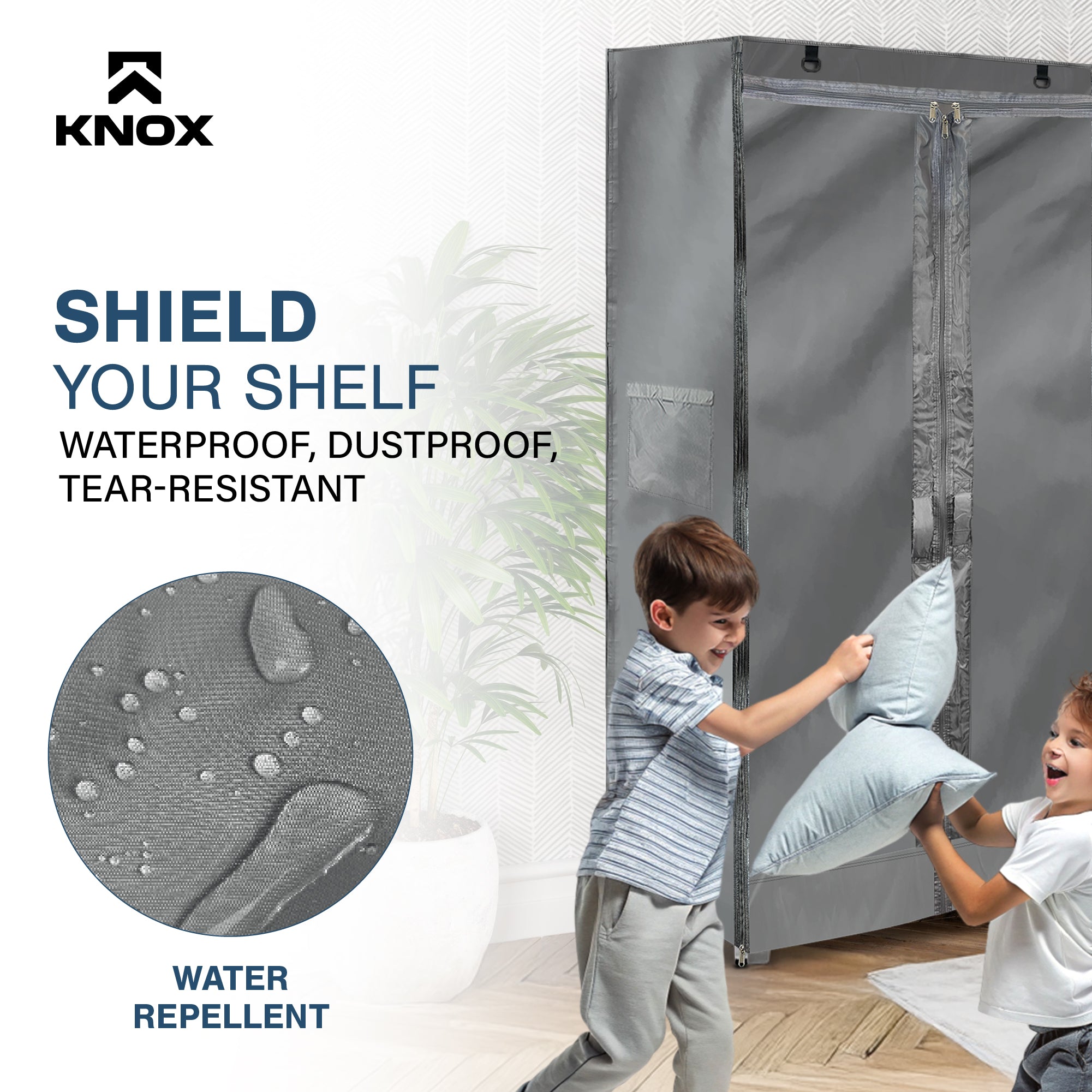 KNOX Storage Shelf Cover, Fully Covered Panels