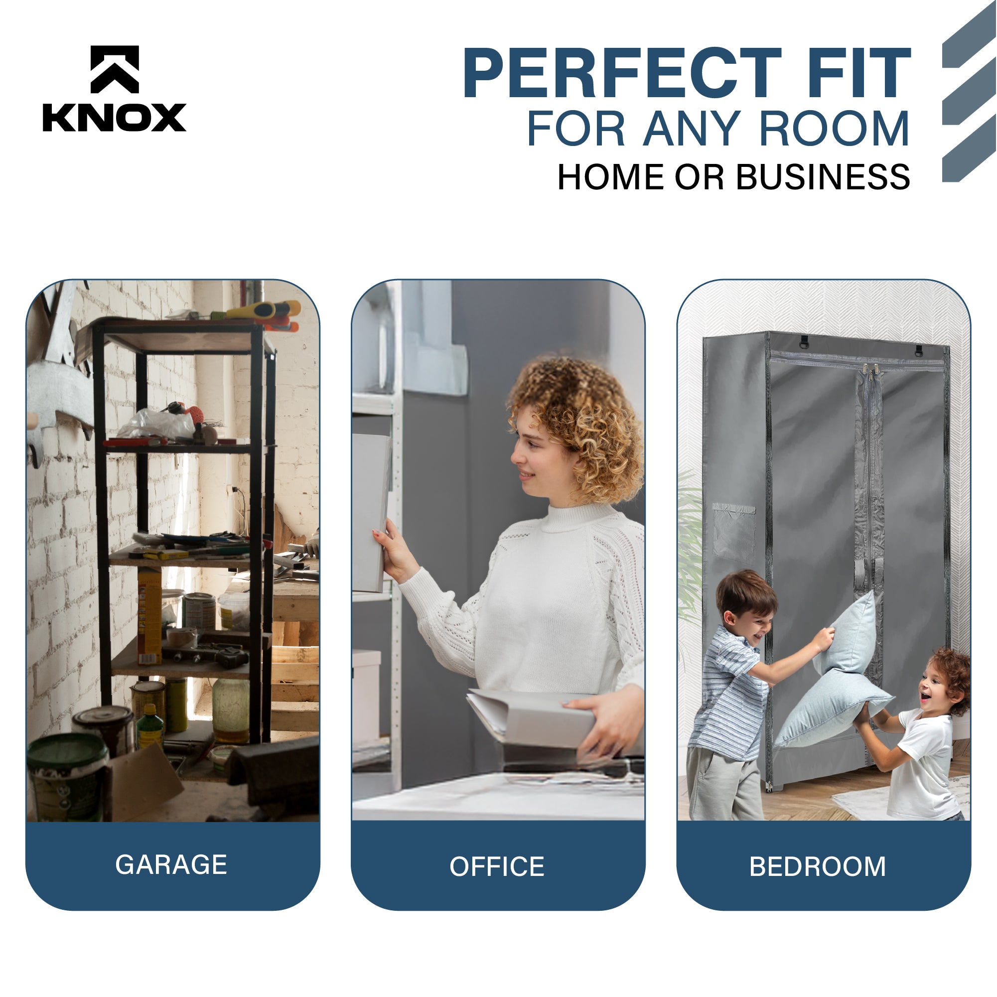 KNOX Storage Shelf Cover, Fully Covered Panels
