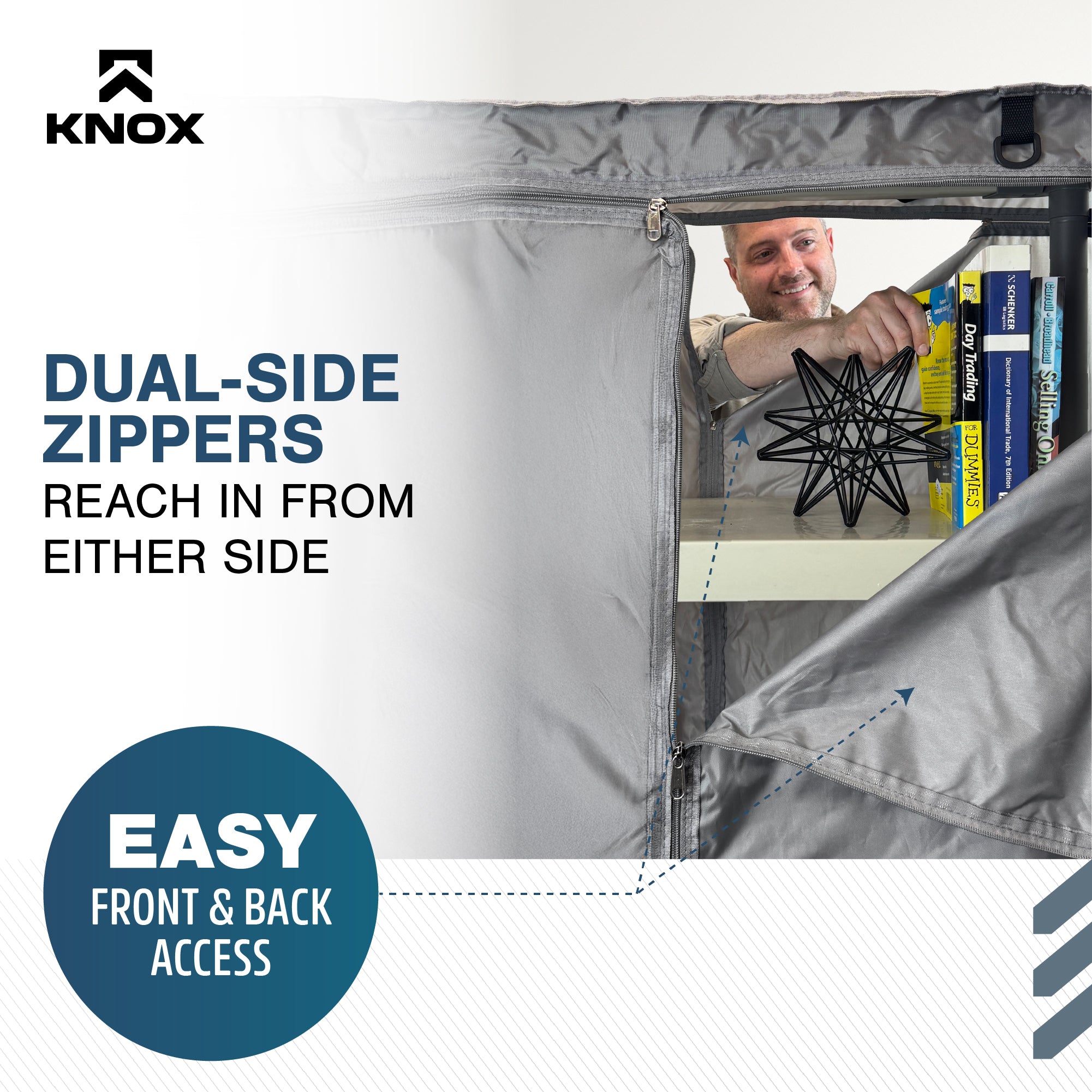 KNOX Storage Shelf Cover, Fully Covered Panels