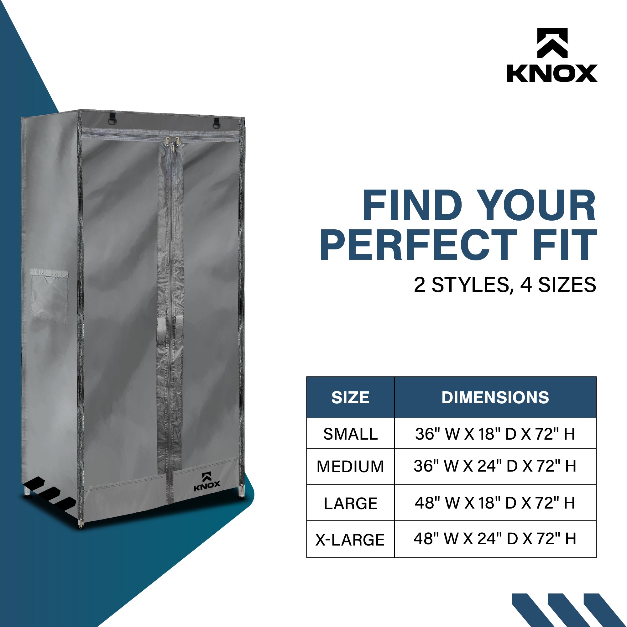 KNOX Storage Shelf Cover, Fully Covered Panels