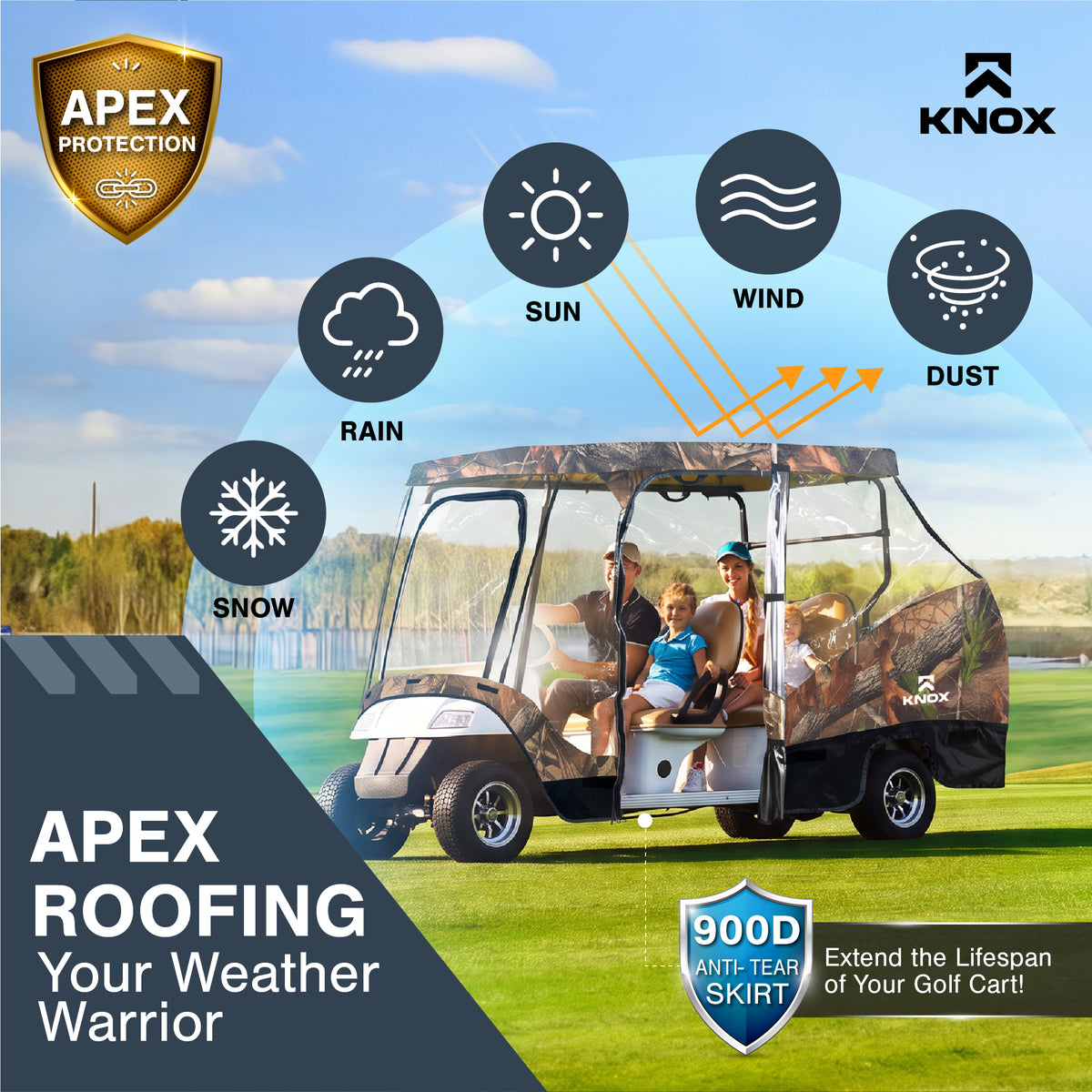 KNOX Golf Cart Enclosure