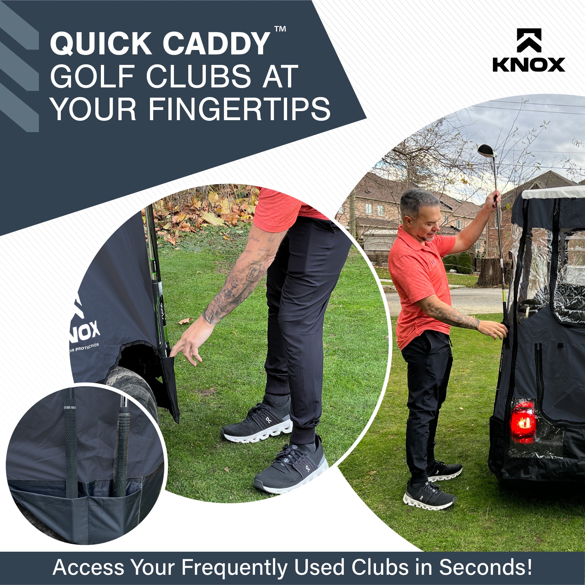 KNOX Golf Cart Enclosures 2 Passenger 58"