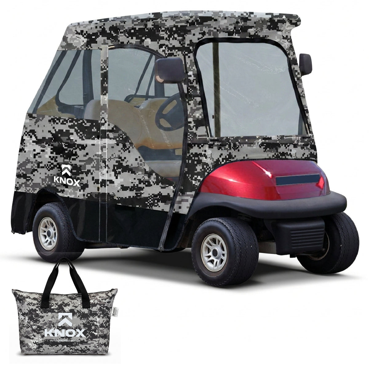 KNOX 2 Person Golf Cart Enclosure, 58-Inch Roof